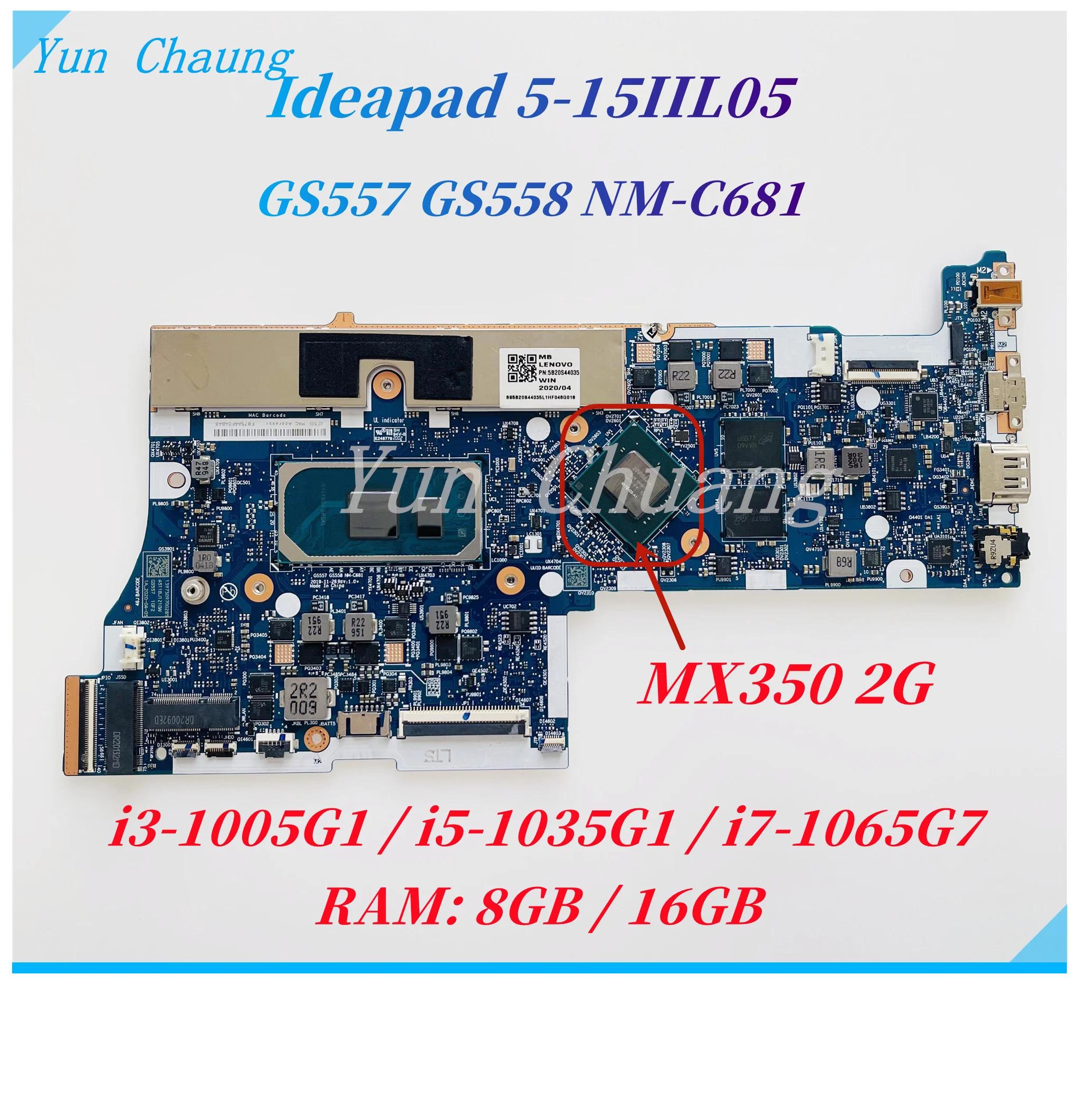 Lenovo Ideapad Ʈ , GS557 GS558 NM-C681, I5 I7-10th Gen CPU MX350 2G GPU, 8G, 16G RAM, 5-15IIL05, 5B20S44035